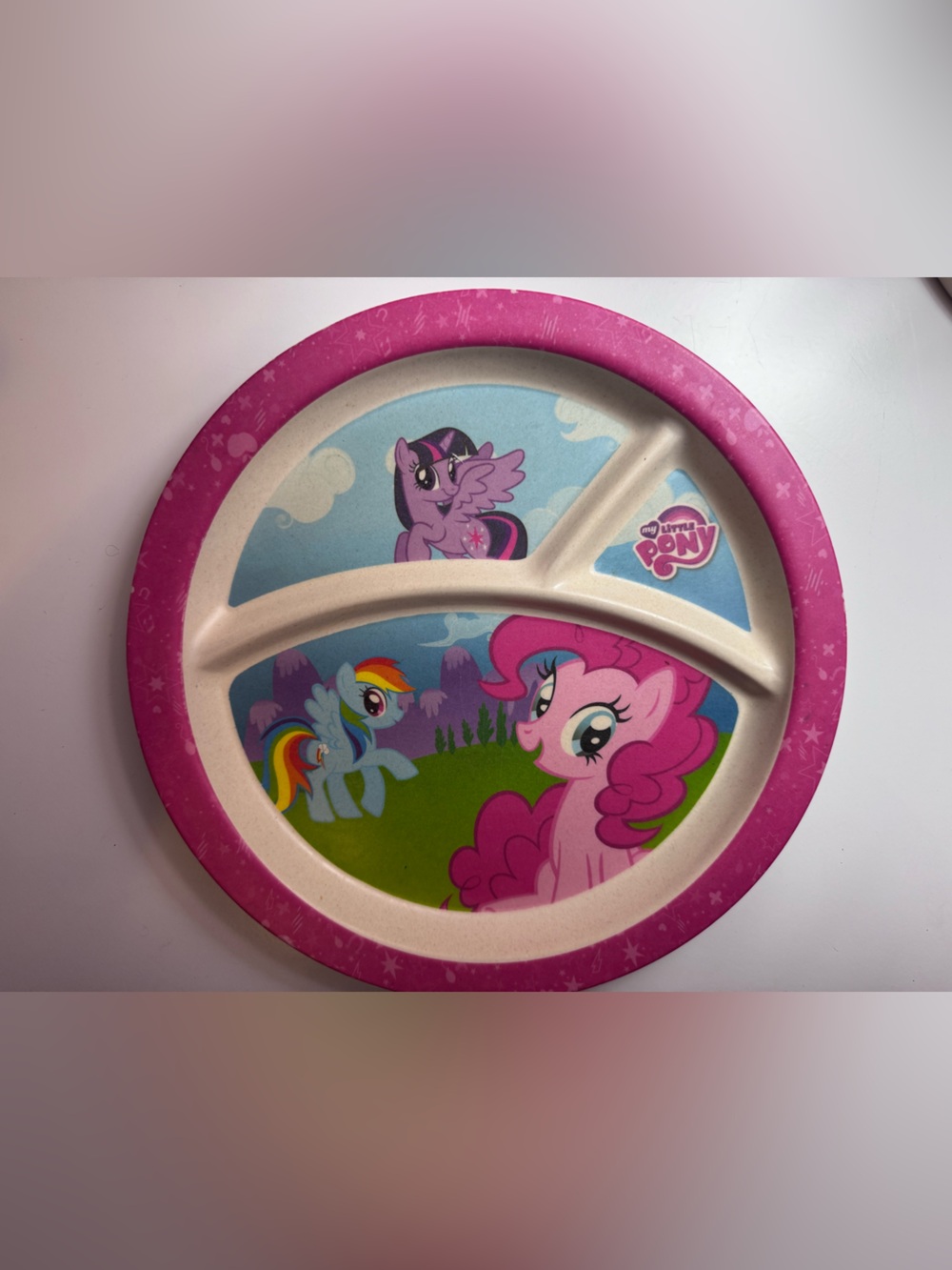 My Little Pony Divided melamine plate